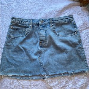 Sincerely Jules Mini Skirt Light Washed